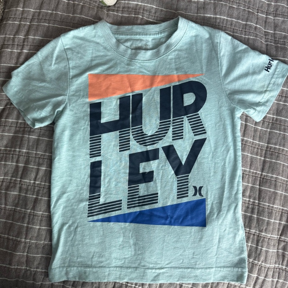 Hurley Kids' Blue Graphic T-Shirt HURLEY T Shirt Boys Blue‎ Size 5 GUC